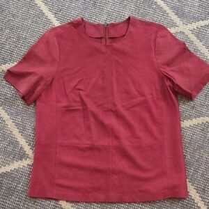 Truth and Pride Deep Red Short Sleeve Top